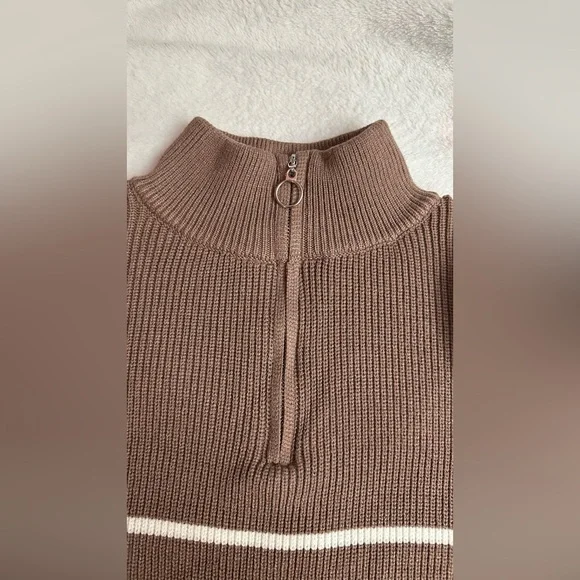 brown striped sweater - Picture 2 of 5